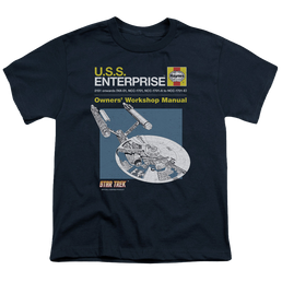 Star Trek The Original Series Enterprise Manual - Youth T-Shirt Youth T-Shirt (Ages 8-12) Star Trek   