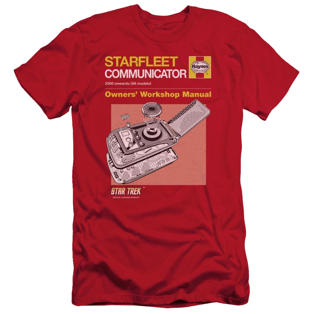 Star Trek Comm Manual Men's Slim Fit T-Shirt Men's Slim Fit T-Shirt Star Trek   