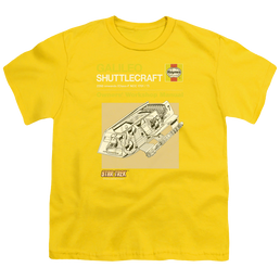 Star Trek The Original Series Shuttle Manual - Youth T-Shirt Youth T-Shirt (Ages 8-12) Star Trek   
