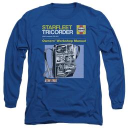 Star Trek Tricorder Manual Men's Long Sleeve T-Shirt Men's Long Sleeve T-Shirt Star Trek   