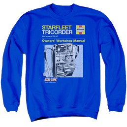 Star Trek Tricorder Manual Men's Crewneck Sweatshirt Men's Crewneck Sweatshirt Star Trek   