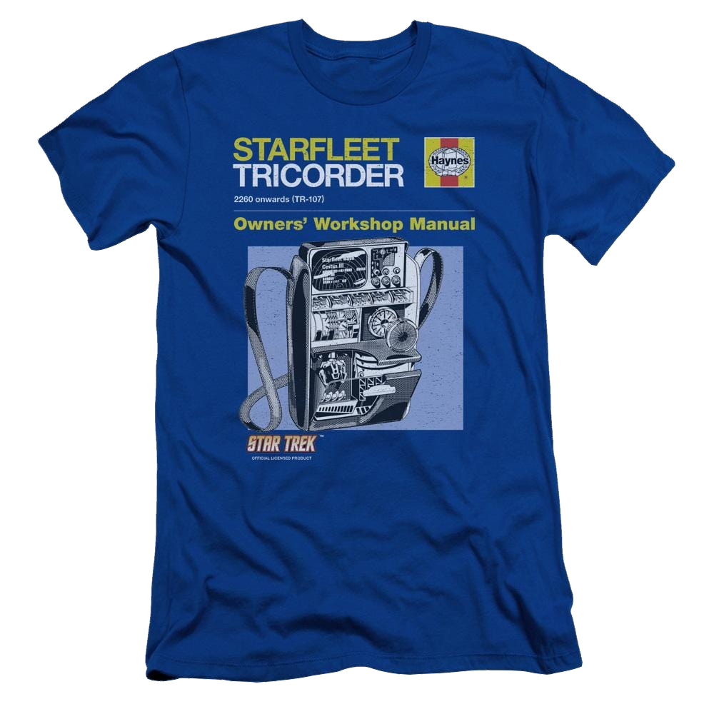 Star Trek Tricorder Manual Men's Slim Fit T-Shirt Men's Slim Fit T-Shirt Star Trek   