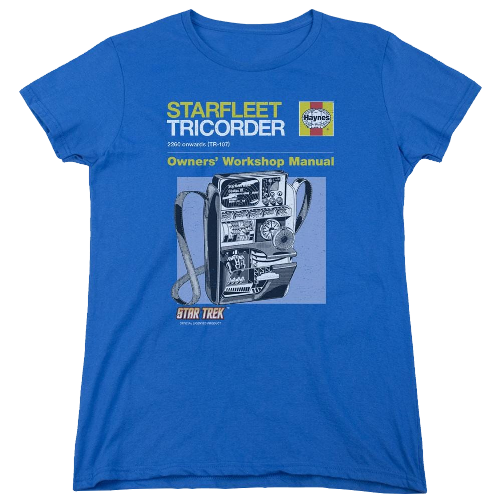 Star Trek Tricorder Manual Women's T-Shirt Women's T-Shirt Star Trek   