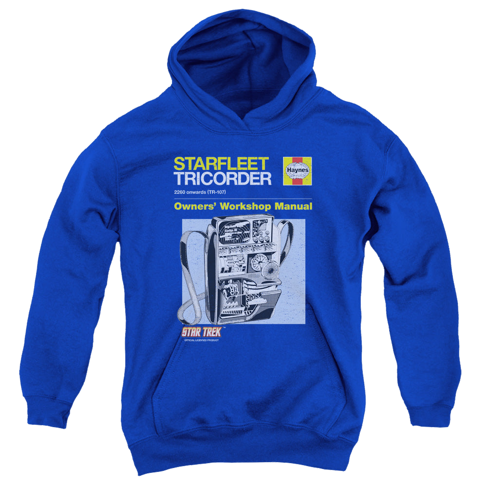 Star Trek The Original Series Tricorder Manual - Youth Hoodie Youth Hoodie (Ages 8-12) Star Trek   