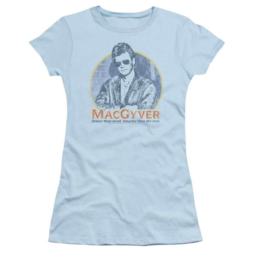 Macgyver Title Juniors T-Shirt Juniors T-Shirt MacGyver   
