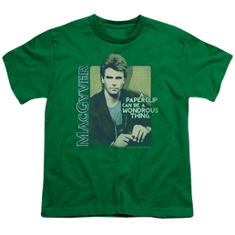 Macgyver Wonderous Paperclip Youth T-Shirt (Ages 8-12) Youth T-Shirt (Ages 8-12) MacGyver   