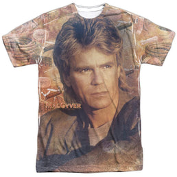 Macgyver - Tools Of The Trade Adult All Over Print 100% Poly T-Shirt Men's All-Over Print T-Shirt MacGyver Adult All Over Print 100% Poly T-Shirt S Multi