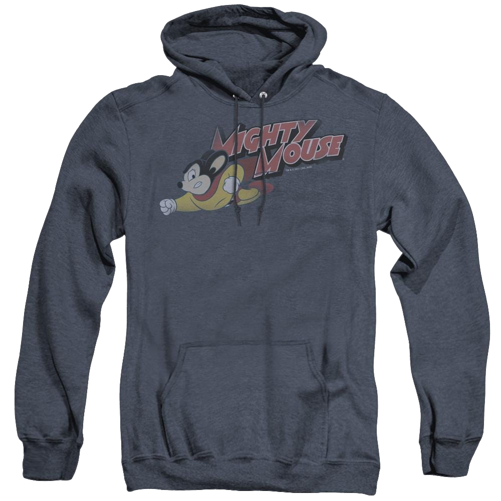 Mighty Mouse Mighty Retro - Heather Pullover Hoodie Heather Pullover Hoodie Mighty Mouse   