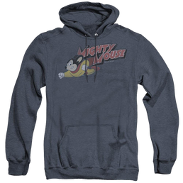 Mighty Mouse Mighty Retro - Heather Pullover Hoodie Heather Pullover Hoodie Mighty Mouse   