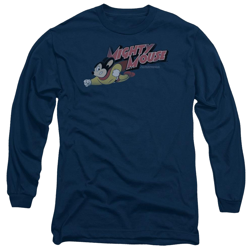 Mighty Mouse Mighty Retro Men's Long Sleeve T-Shirt Men's Long Sleeve T-Shirt Mighty Mouse   