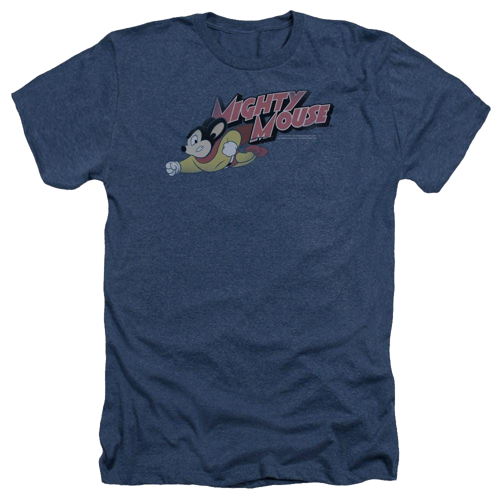Mighty Mouse Mighty Retro Men's Heather T-Shirt Men's Heather T-Shirt Mighty Mouse   