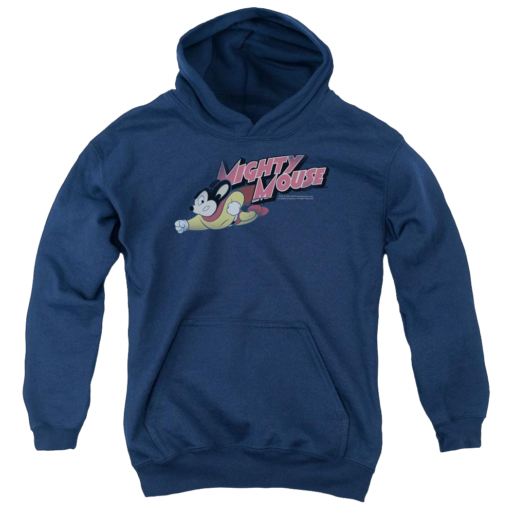 Mighty Mouse Mighty Retro Youth Hoodie (Ages 8-12) Youth Hoodie (Ages 8-12) Mighty Mouse   