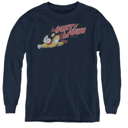 Mighty Mouse Mighty Retro - Youth Long Sleeve T-Shirt Youth Long Sleeve T-Shirt Mighty Mouse   