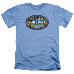 Survivor Worlds Apart Logo - Men's Heather T-Shirt Men's Heather T-Shirt Survivor   