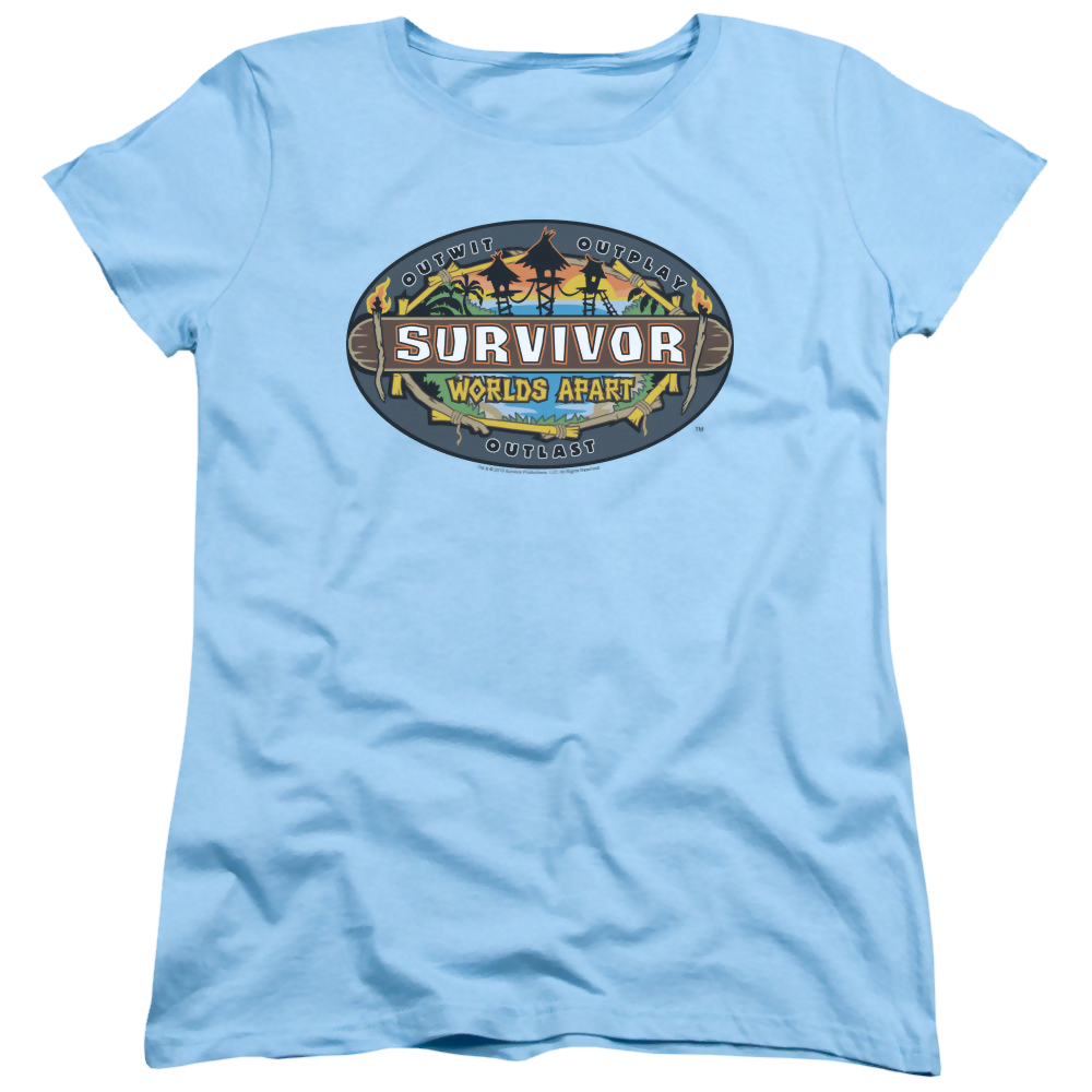 Survivor Worlds Apart Logo - Women's T-Shirt Women's T-Shirt Survivor   
