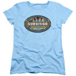 Survivor Worlds Apart Logo - Women's T-Shirt Women's T-Shirt Survivor   