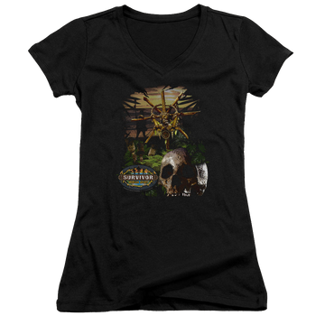 Survivor Jungle - Juniors V-Neck T-Shirt Juniors V-Neck T-Shirt Survivor   