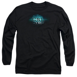 CSI: Cyber Thumb Print - Men's Long Sleeve T-Shirt Men's Long Sleeve T-Shirt CSI   