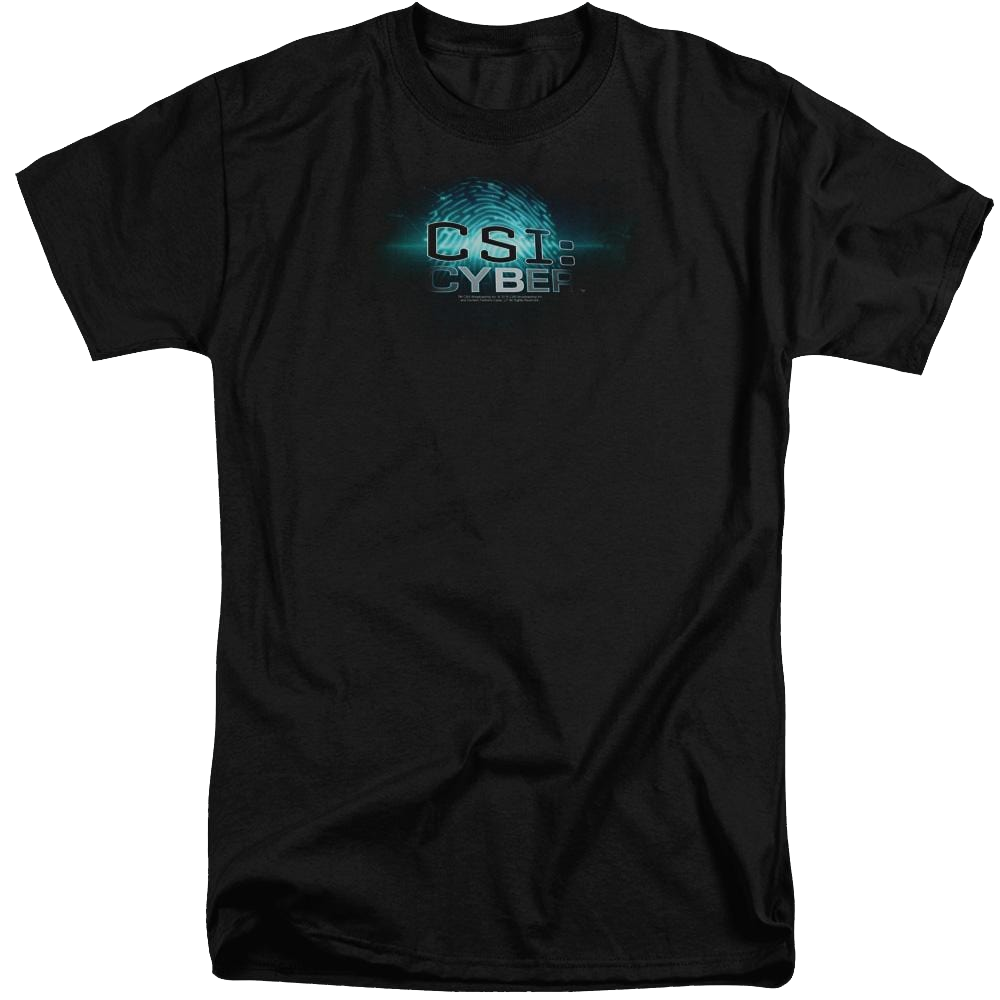 CSI: Cyber Thumb Print - Men's Tall Fit T-Shirt Men's Tall Fit T-Shirt CSI   