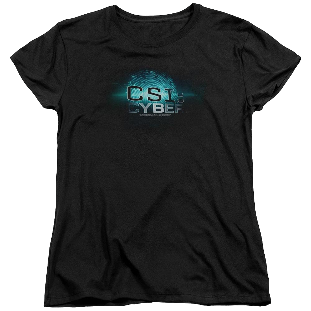 CSI: Cyber Thumb Print - Women's T-Shirt Women's T-Shirt CSI   