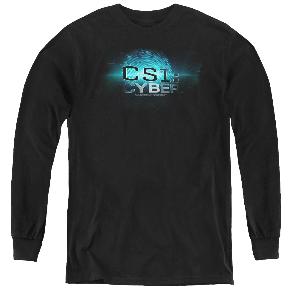Csi Cyber Thumb Print - Youth Long Sleeve T-Shirt Youth Long Sleeve T-Shirt CSI   