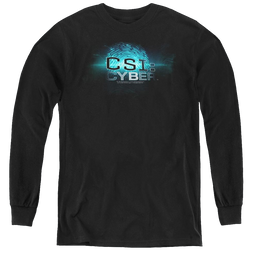 Csi Cyber Thumb Print - Youth Long Sleeve T-Shirt Youth Long Sleeve T-Shirt CSI   