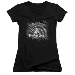 The Twilight Zone I Survived Juniors V-Neck T-Shirt Juniors V-Neck T-Shirt The Twilight Zone   