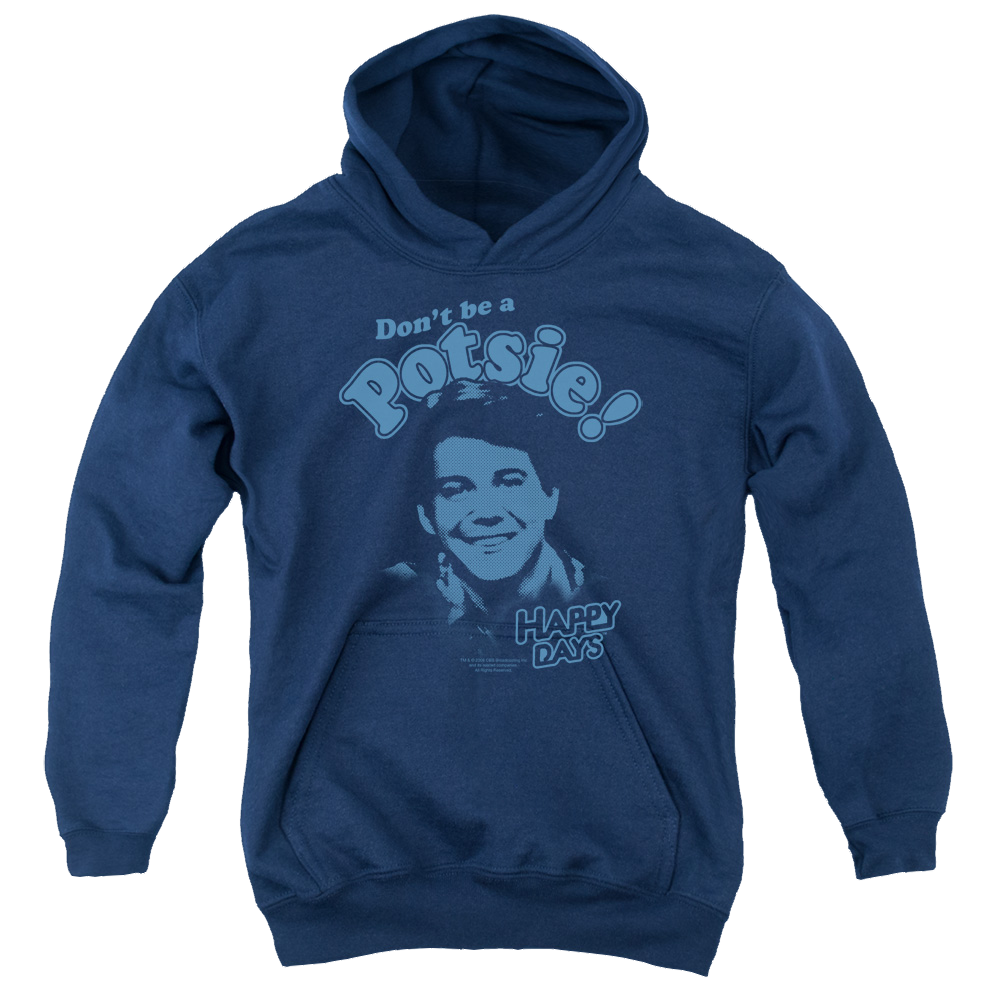 Happy Days Dont Be A Potsy Youth Hoodie (Ages 8-12) Youth Hoodie (Ages 8-12) Happy Days   
