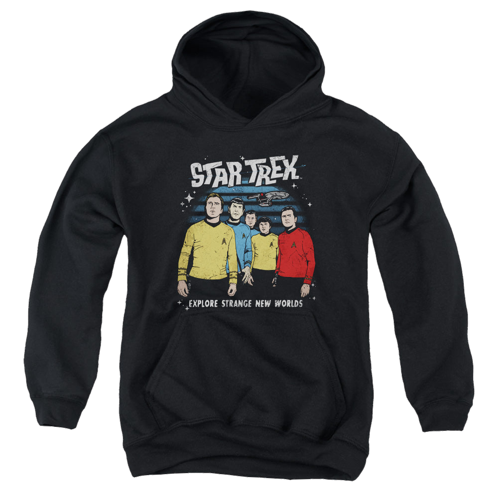 Star Trek The Original Series Stange New World - Youth Hoodie Youth Hoodie (Ages 8-12) Star Trek   