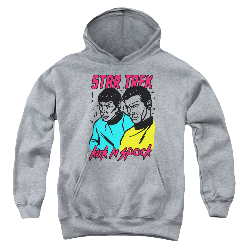 Star Trek The Original Series Kirk N Spock - Youth Hoodie Youth Hoodie (Ages 8-12) Star Trek   