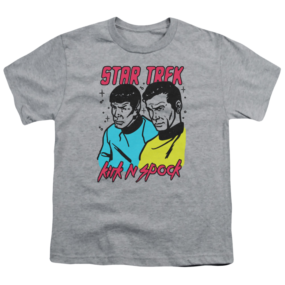 Star Trek The Original Series Kirk N Spock - Youth T-Shirt Youth T-Shirt (Ages 8-12) Star Trek   