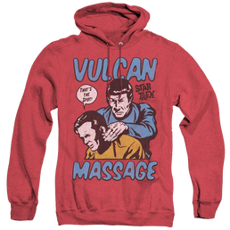 Star Trek The Original Series Massage - Heather Pullover Hoodie Heather Pullover Hoodie Star Trek   