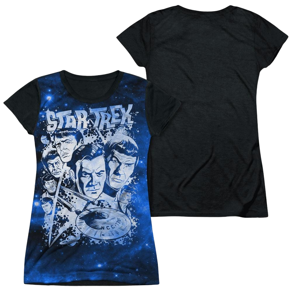 Star Trek Pop Stars Juniors Black Back T-Shirt Juniors Black Back T-Shirt Star Trek   