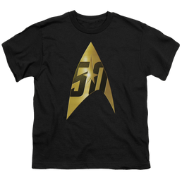Star Trek The Original Series 50Th Anniversary Delta - Youth T-Shirt Youth T-Shirt (Ages 8-12) Star Trek   