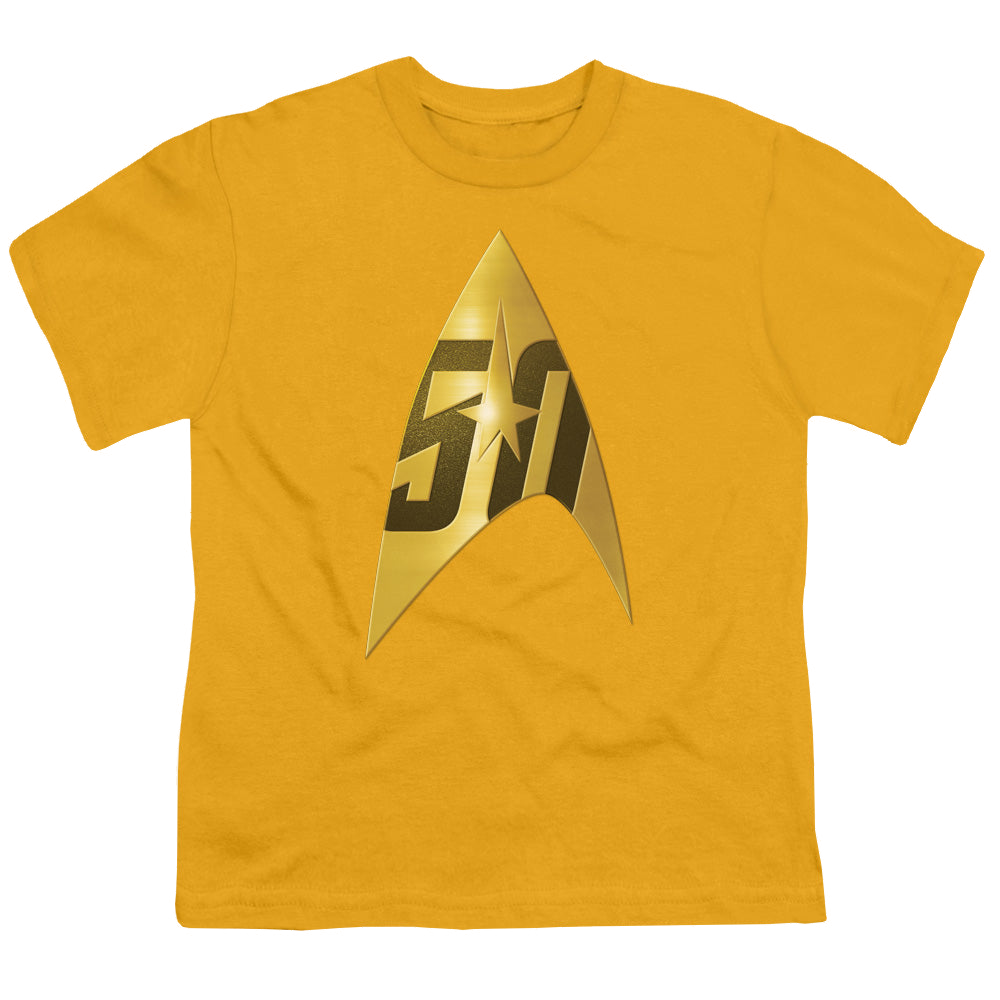 Star Trek The Original Series 50Th Anniversary Delta - Youth T-Shirt Youth T-Shirt (Ages 8-12) Star Trek   