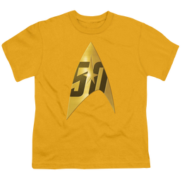 Star Trek The Original Series 50Th Anniversary Delta - Youth T-Shirt Youth T-Shirt (Ages 8-12) Star Trek   