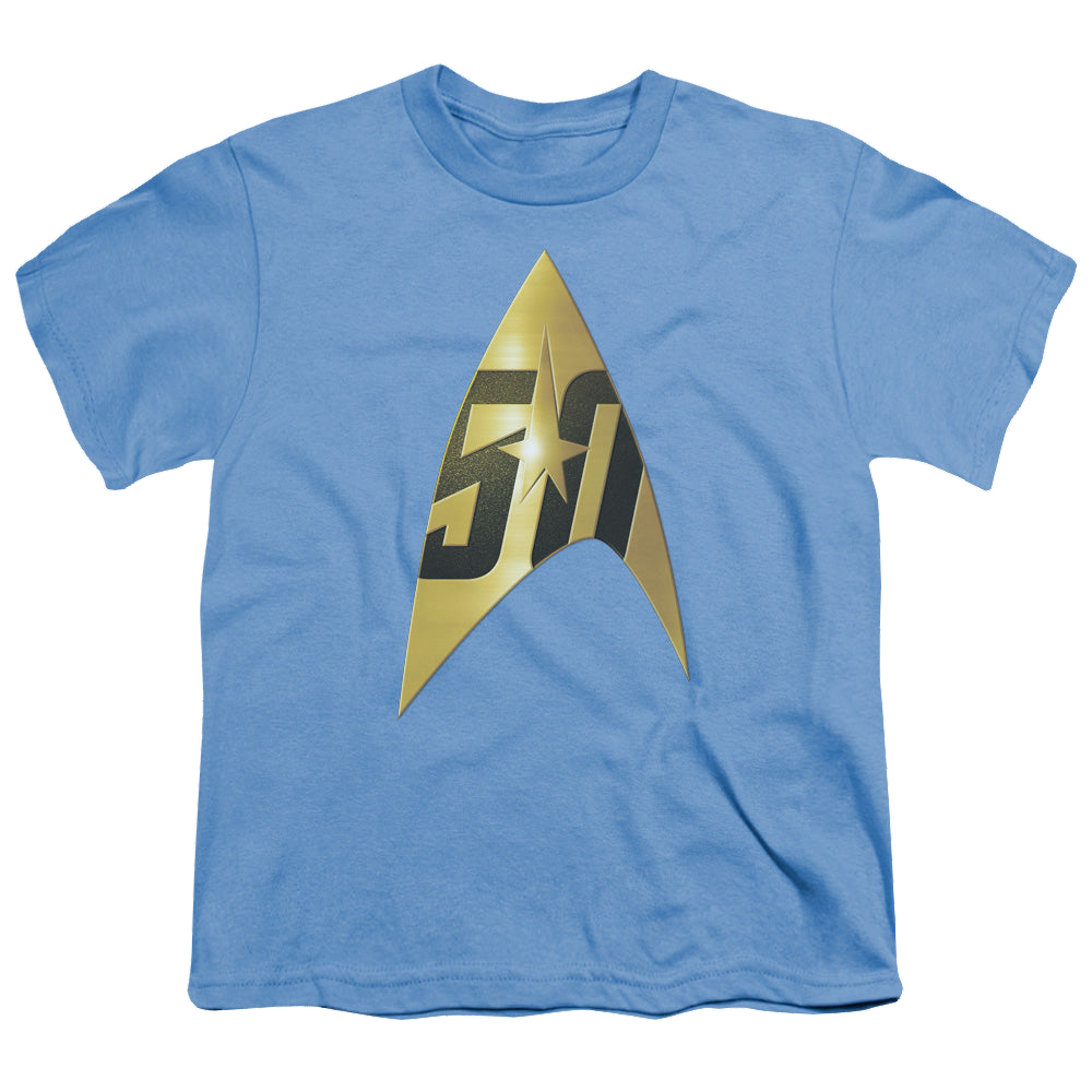 Star Trek The Original Series 50Th Anniversary Delta - Youth T-Shirt Youth T-Shirt (Ages 8-12) Star Trek   