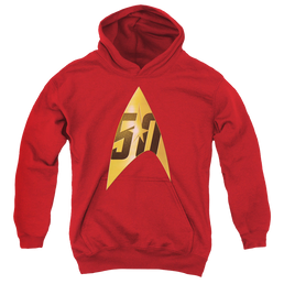 Star Trek The Original Series 50Th Anniversary Delta - Youth Hoodie Youth Hoodie (Ages 8-12) Star Trek   