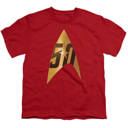 Star Trek The Original Series 50Th Anniversary Delta - Youth T-Shirt Youth T-Shirt (Ages 8-12) Star Trek   