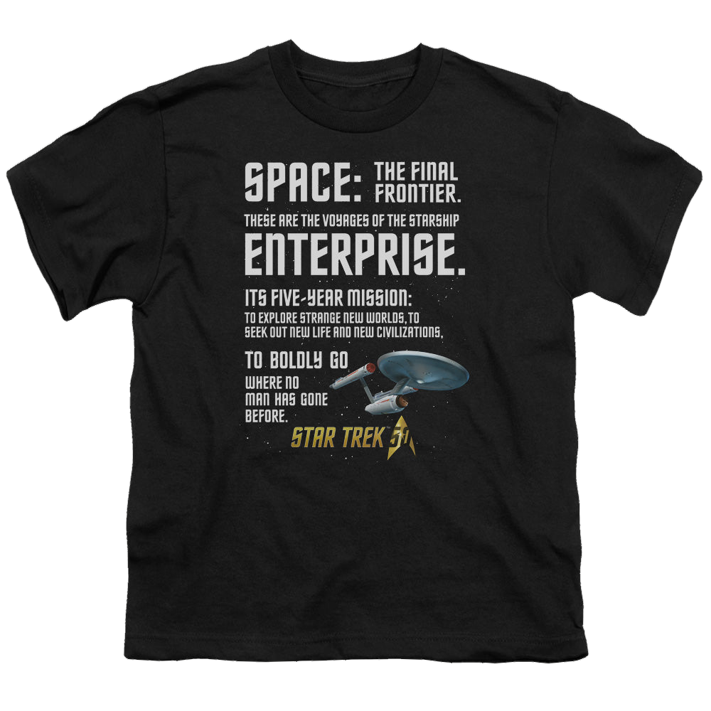 Star Trek The Original Series Intro - Youth T-Shirt Youth T-Shirt (Ages 8-12) Star Trek   