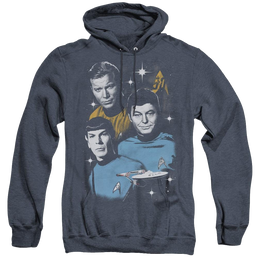 Star Trek The Original Series All Star Crew - Heather Pullover Hoodie Heather Pullover Hoodie Star Trek   