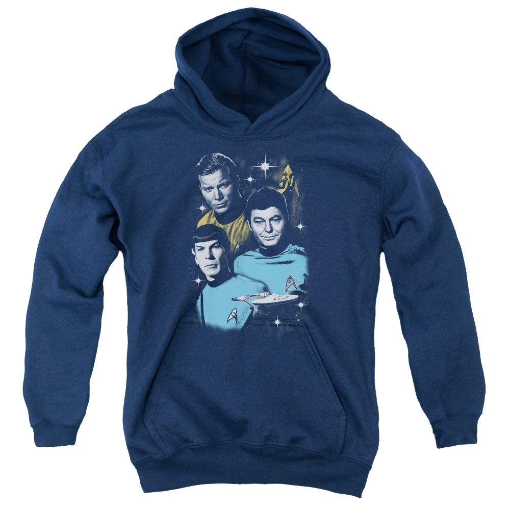 Star Trek The Original Series All Star Crew - Youth Hoodie Youth Hoodie (Ages 8-12) Star Trek   