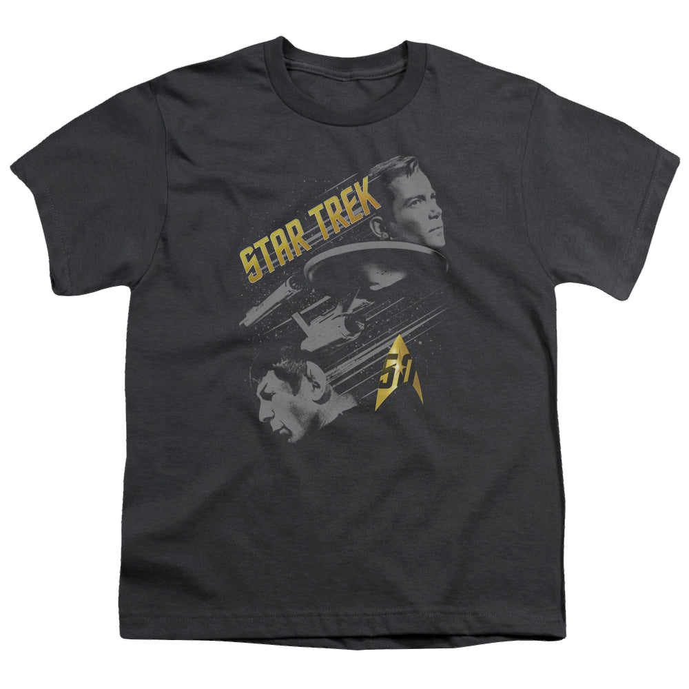 Star Trek The Original Series 50 Year Frontier - Youth T-Shirt Youth T-Shirt (Ages 8-12) Star Trek   