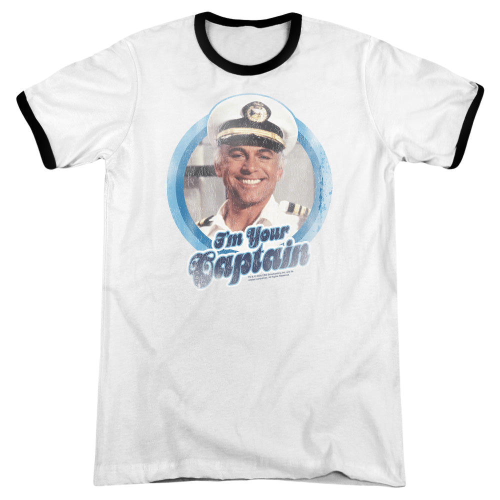 Love Boat, The Im Your Captain - Men's Ringer T-Shirt Men's Ringer T-Shirt The Love Boat   