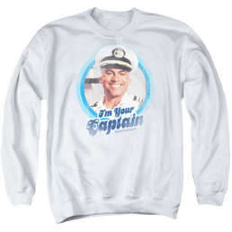 Love Boat, The Im Your Captain - Men's Crewneck Sweatshirt Men's Crewneck Sweatshirt The Love Boat   