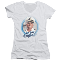 Love Boat, The Im Your Captain - Juniors V-Neck T-Shirt Juniors V-Neck T-Shirt The Love Boat   
