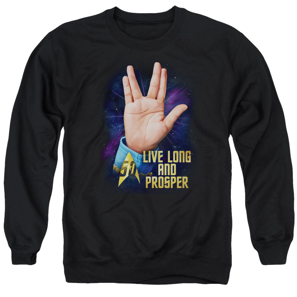 Star Trek Llap 50 Men's Crewneck Sweatshirt Men's Crewneck Sweatshirt Star Trek   