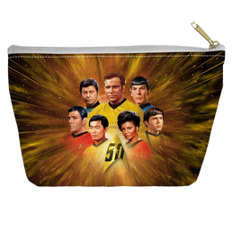 Star Trek - 50th Crew Tapered Bottom Pouch T Bottom Accessory Pouches Star Trek   