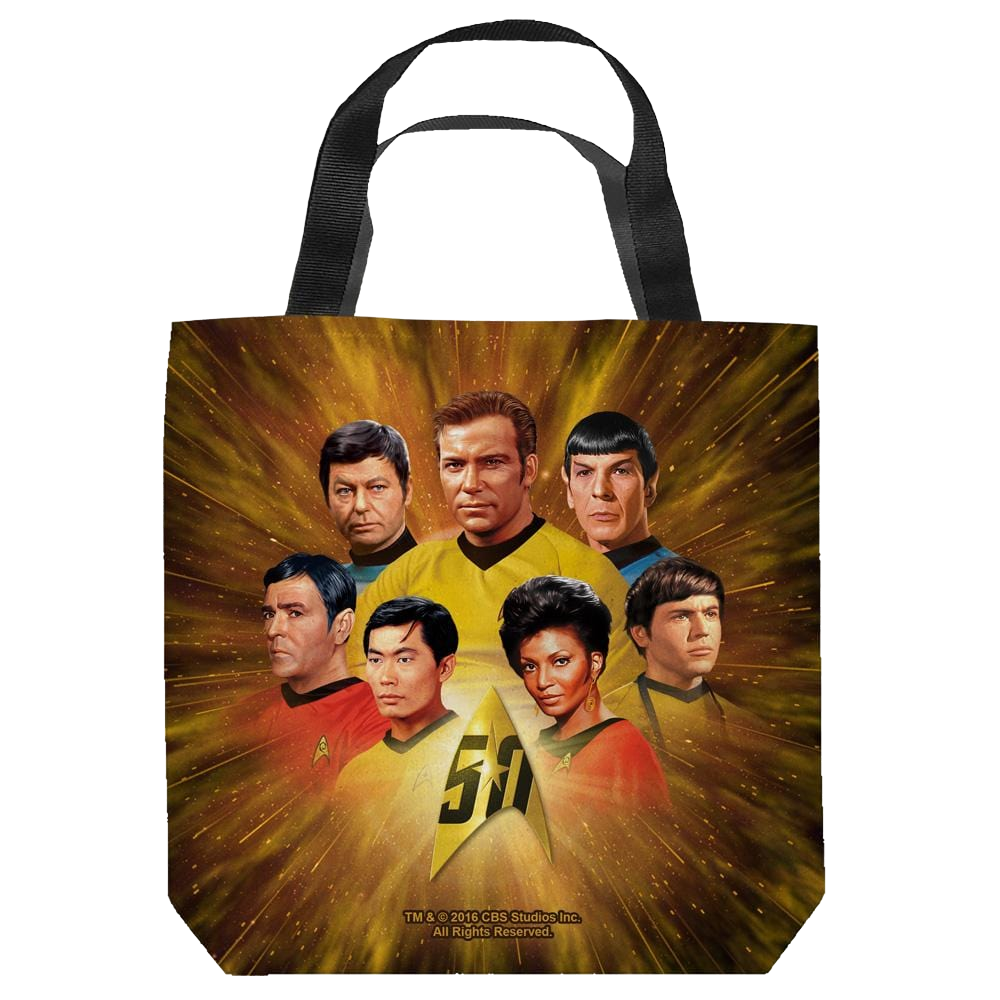 Star Trek - 50th Crew Tote Bag Tote Bags Star Trek   