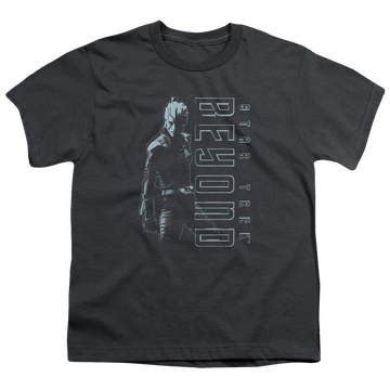 Charcoal youth t-shirt for ages 8 to 12 with Star Trek Beyond Jaylah graphic
